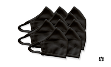 Laden Sie das Bild in den Galerie-Viewer, 5er Set - Premium Community Maske aus Baumwolle (Schwarz)