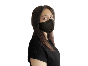 3er Set - Premium Community Maske aus Baumwolle (Schwarz)